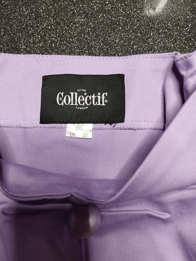 Blouse Collectif Dolores Parme T46/48 ( Blouse Collectif Dolores Purple size 18/20 )