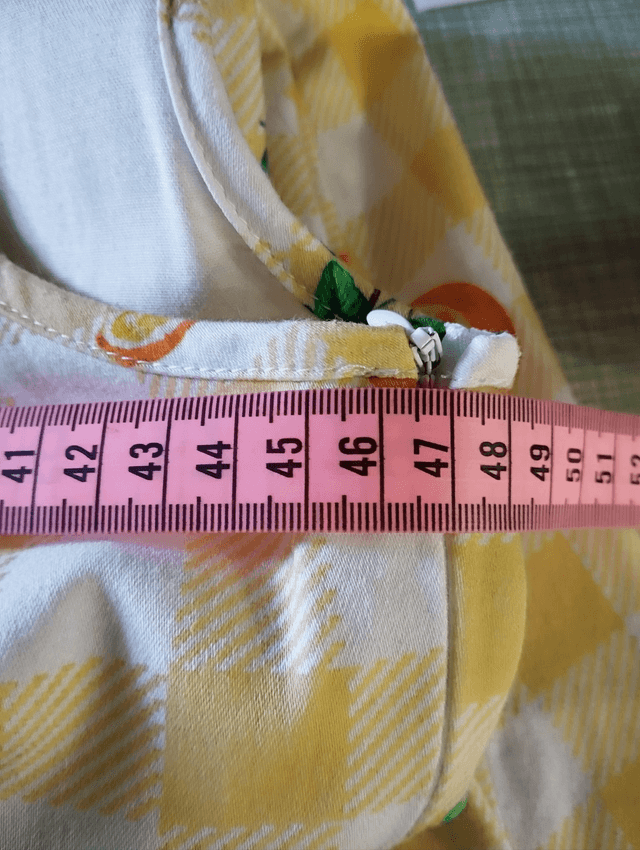 Robe Hearts & Roses Marianne Gingham Orange in Yellow & white T40