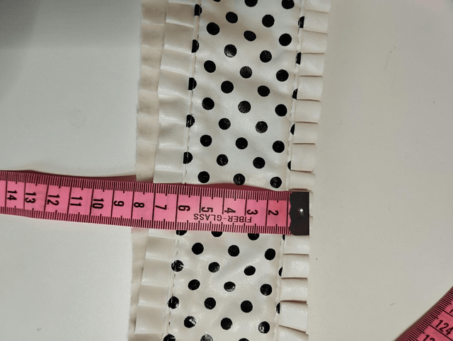 Ceinture réglable blanc polka 