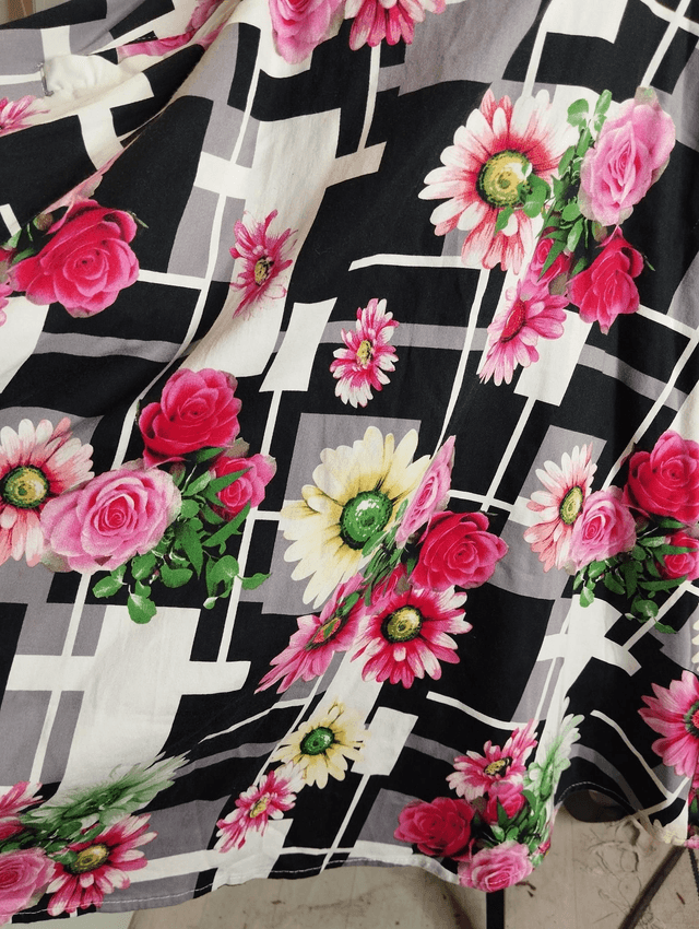 Robe Hearts & Roses Damier Floral T44/46