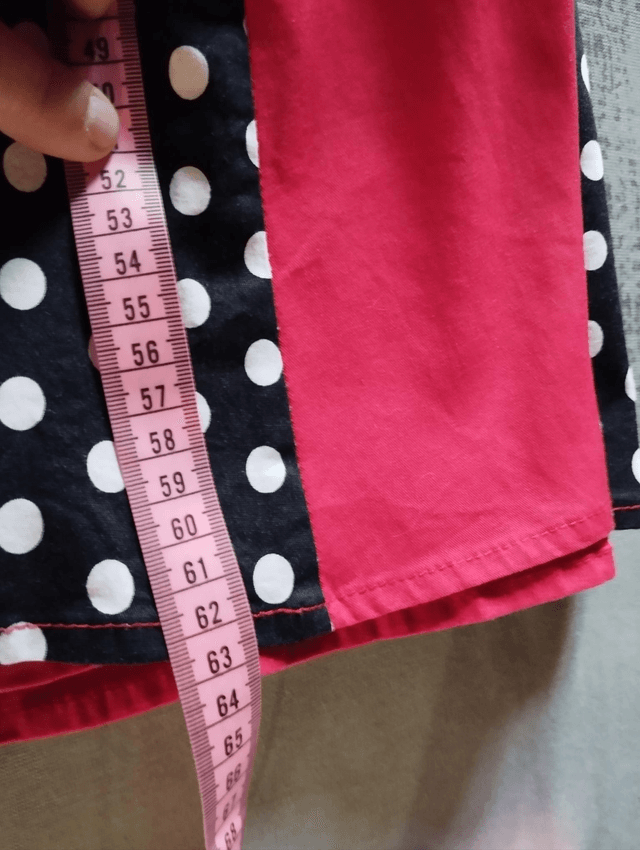 Jupe pin-up upcyclée customisée Don't Warry Laundry T46/48