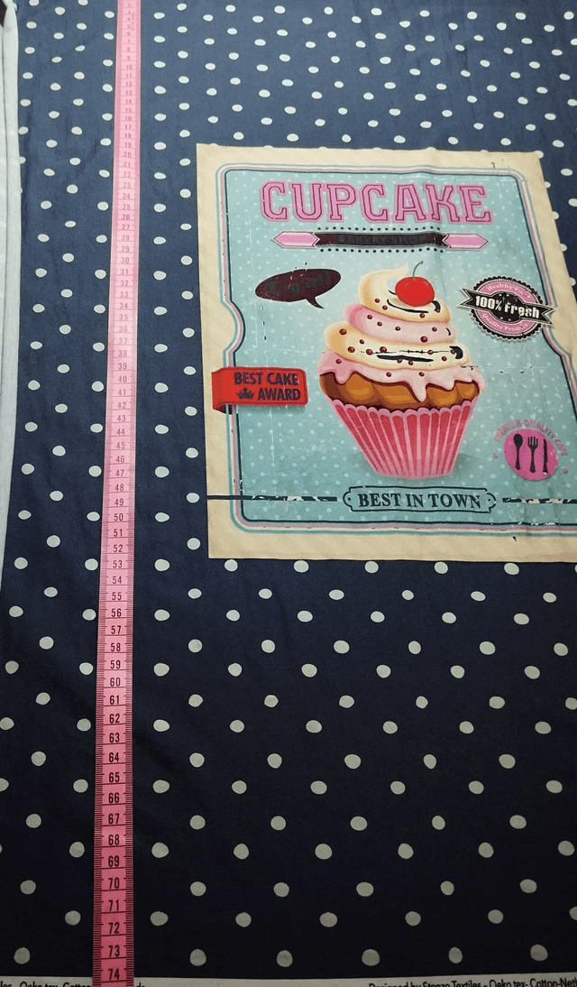 Tissu Jersey Cupcake POUR COMMANDE