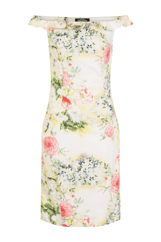 Robe Hearts Roses Kyra Pencil in Multicolor T46