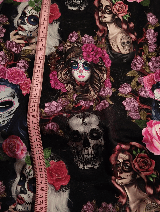 Tissu French Terry Skull POUR COMMANDE 