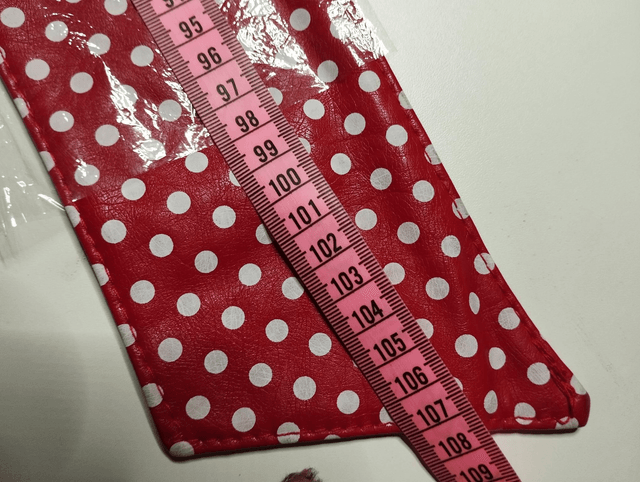 Ceinture réglable rouge polka