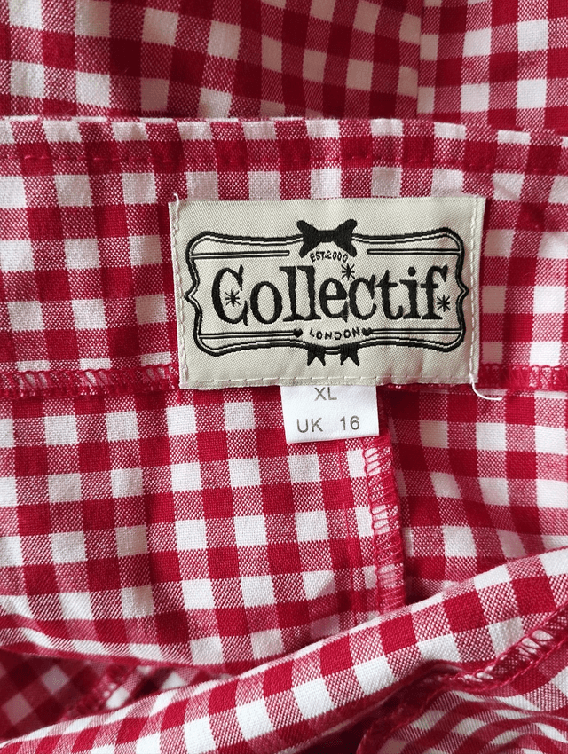 Robe Collectif Gretel Red Gingham T44