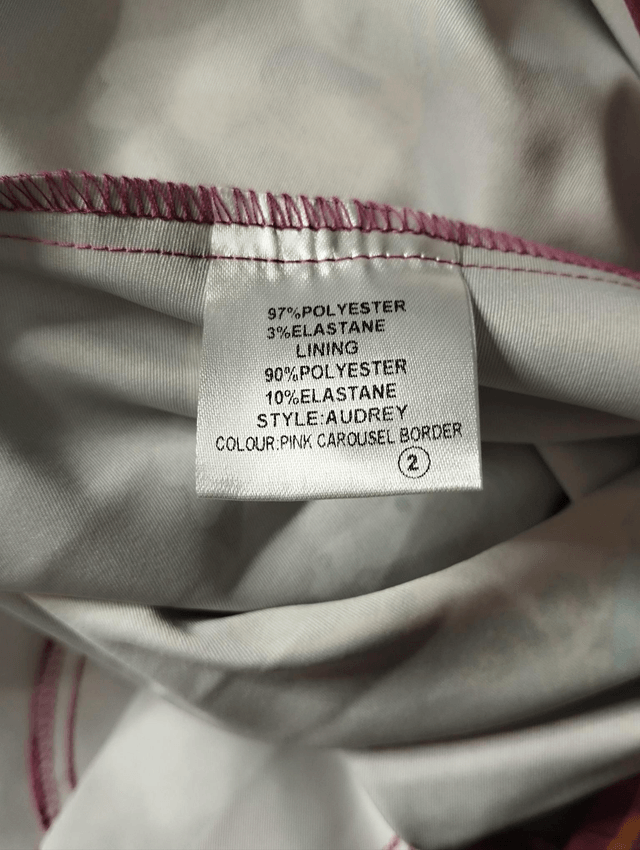Robe Lindy Bop Audrey Pink Carousel Border T42