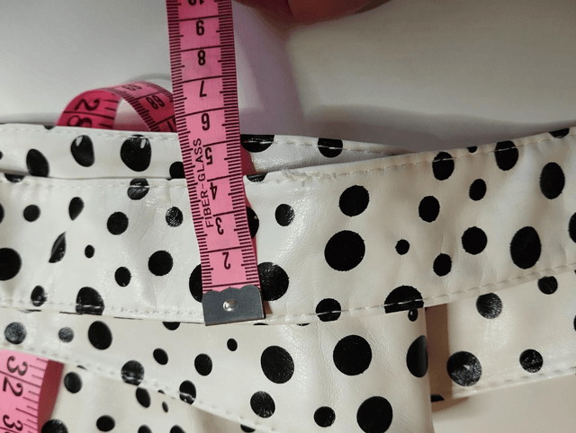 Ceinture Pin UP à nouer blanc polka 