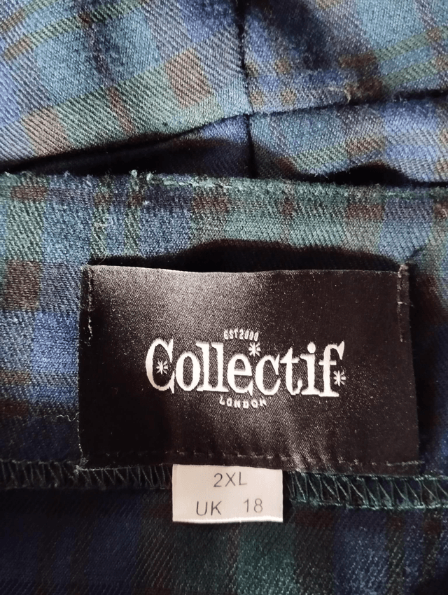 Robe Collectif Dolorès Black watch Cheeck T46