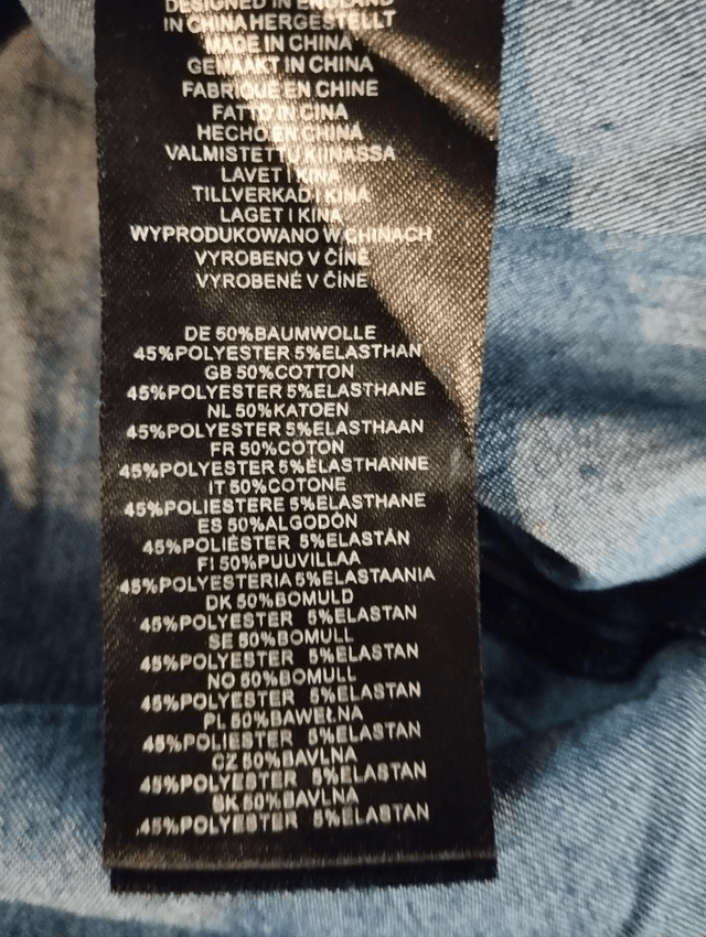 Blouse Banned Rétro Denim Customisée Pin-up T46/48