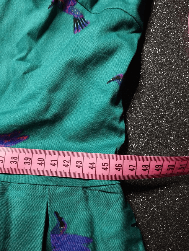 Robe Lindy Bop Lana Teal Tropical Birds T46 
