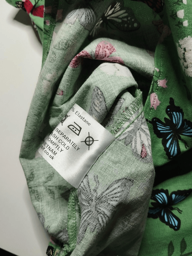 Blouse Collectif Dolorès Green Butterfly T42/44