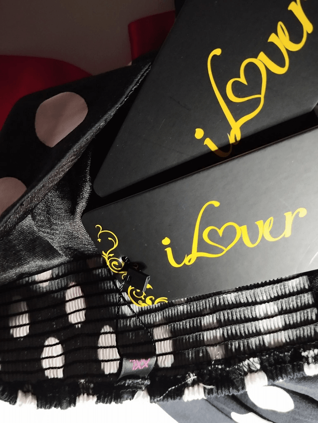 Robe dos-nu Ilover noir polka T44