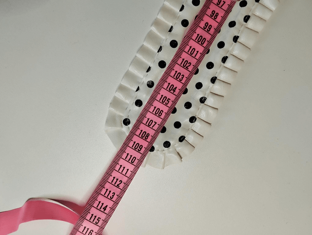 Ceinture réglable blanc polka 