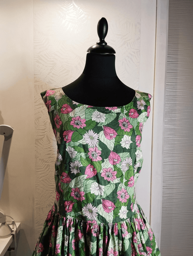 Robe Collectif Palm Blush Flared T50