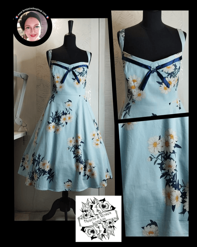 Robe Hearts & Roses Vintage Blue Daisy T48/50