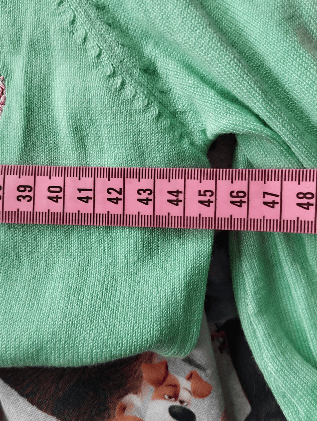 Cardigan Voodoo Vixen Seafoam Mint Green Pink Rose Buttons T42/46