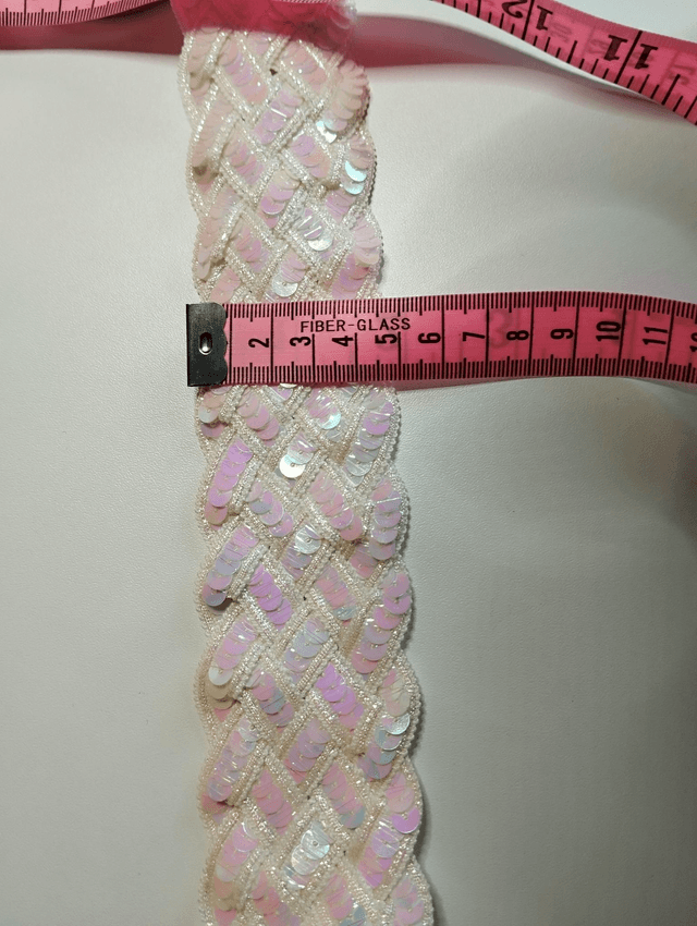 Ceinture sequin pastel 