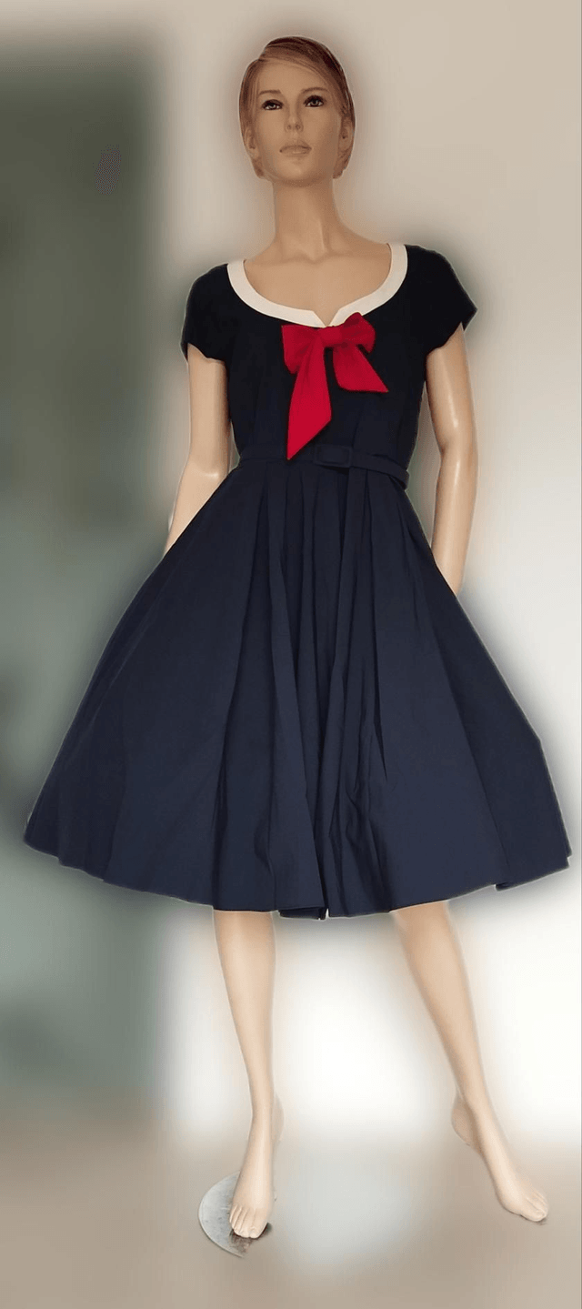 Robe Vintage Diva Dovima Swing in Blue T44/48