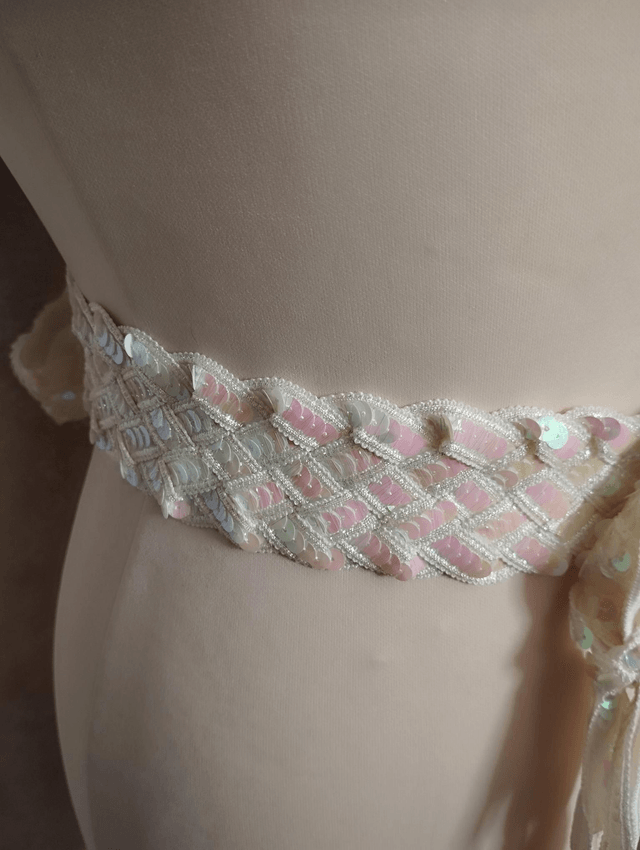 Ceinture sequin pastel 