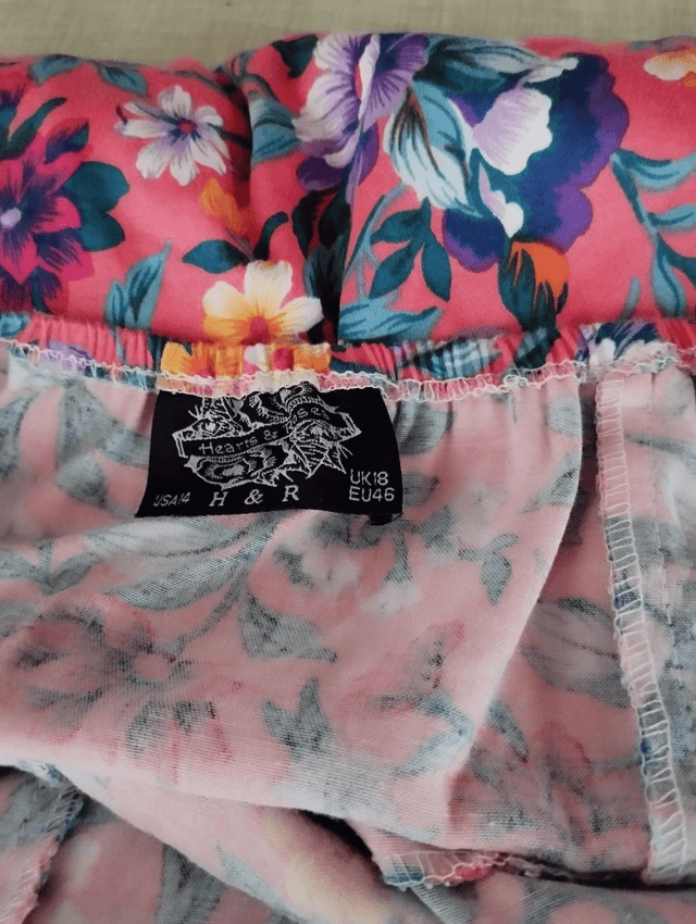 Robe Hearts Roses Floral Swing T46 