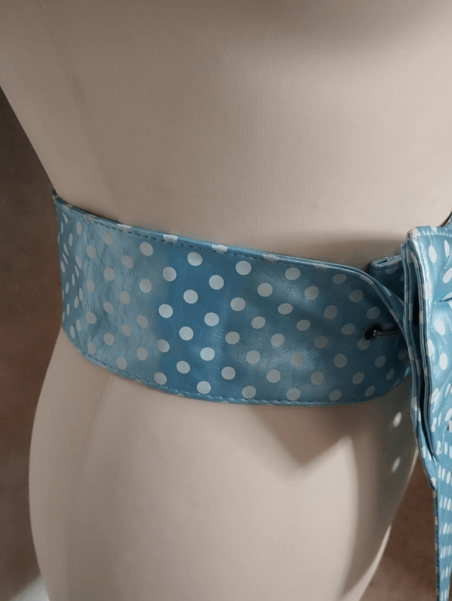 Ceinture Pin UP Nœud bleu ploka
