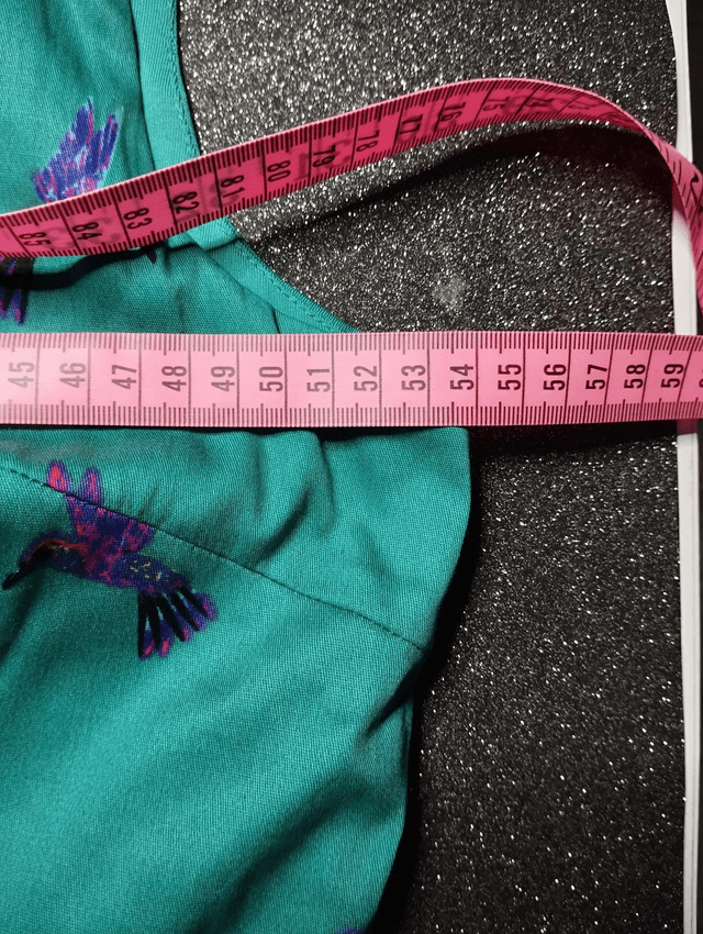 Robe Lindy Bop Lana Teal Tropical Birds T46 