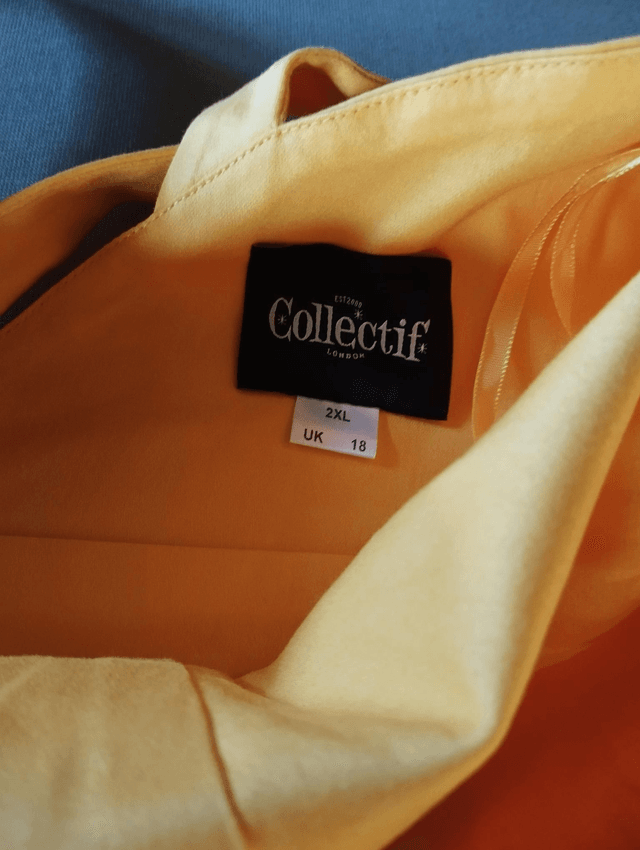 Robe Collectif Jenny-Lu Swing in Yellow T46