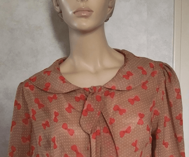 Blouse Collectif Red Knots T42/44