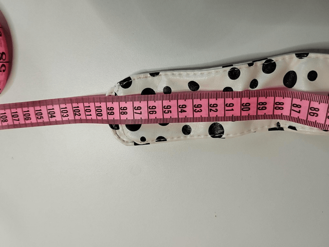 Ceinture Pin UP à nouer blanc polka 