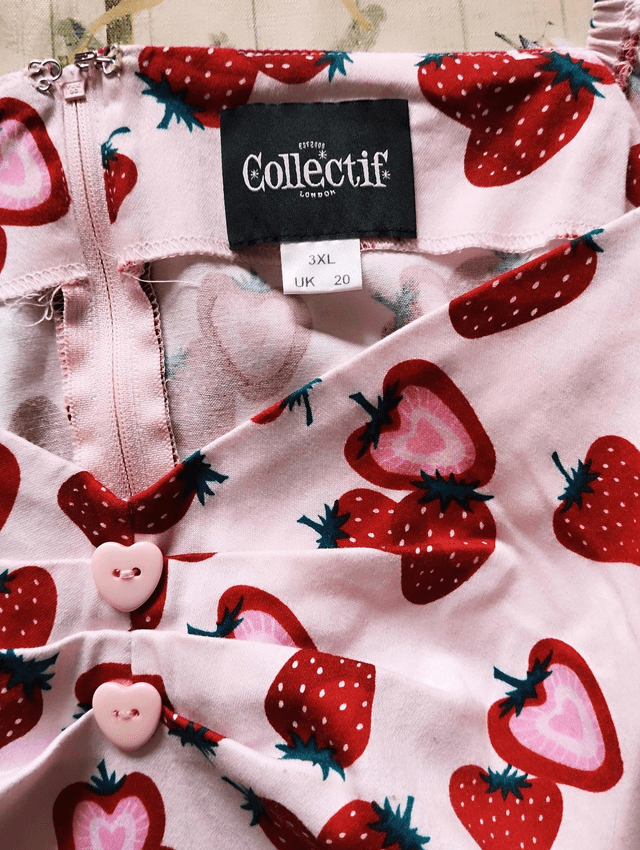 Robe Collectif Dolores Strawberry Swing T48/50