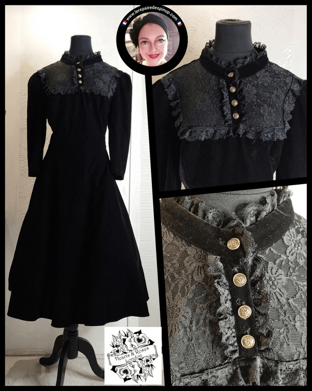 Robe Hearts & Roses Nightshade T46