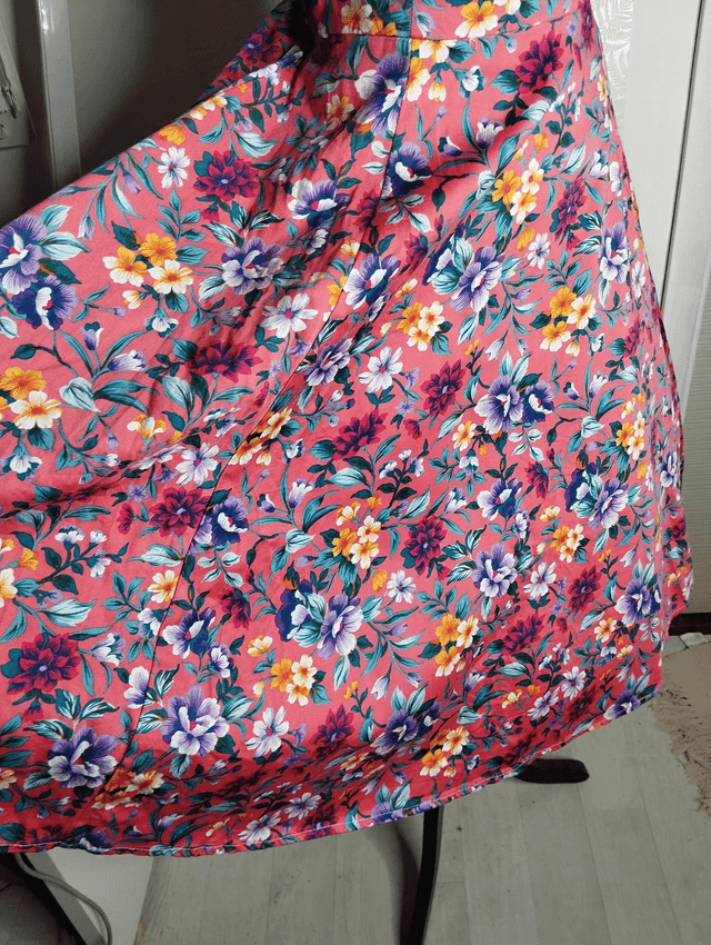 Robe Hearts Roses Floral Swing T46 