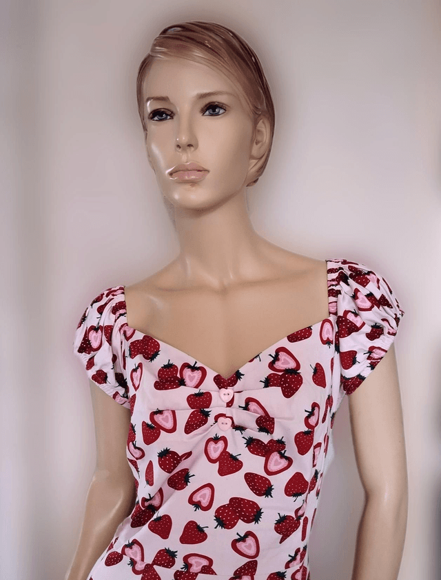 Robe Collectif Dolores Strawberry Swing T48/50