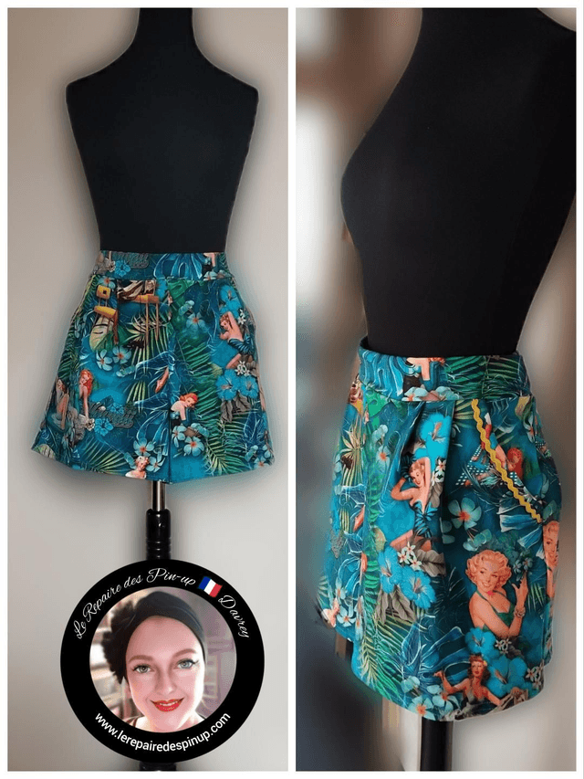 Short Modèle Pin-up Blue T44/48