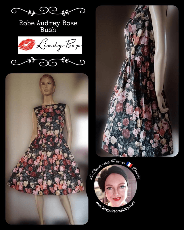 Robe Lindy Bop Audrey Rose Bush T44