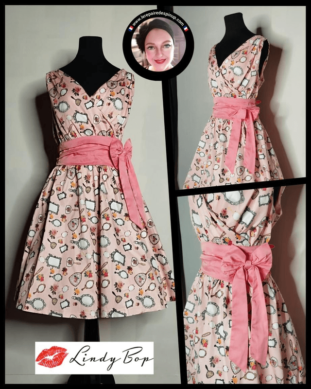 Robe Lindy Bop Harper Pink  Mirrors T46