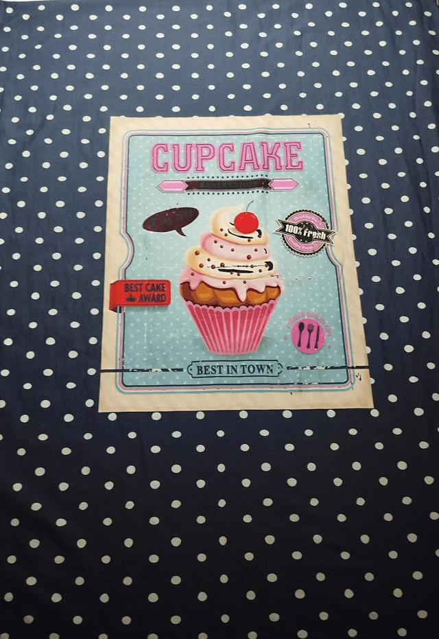 Tissu Jersey Cupcake POUR COMMANDE